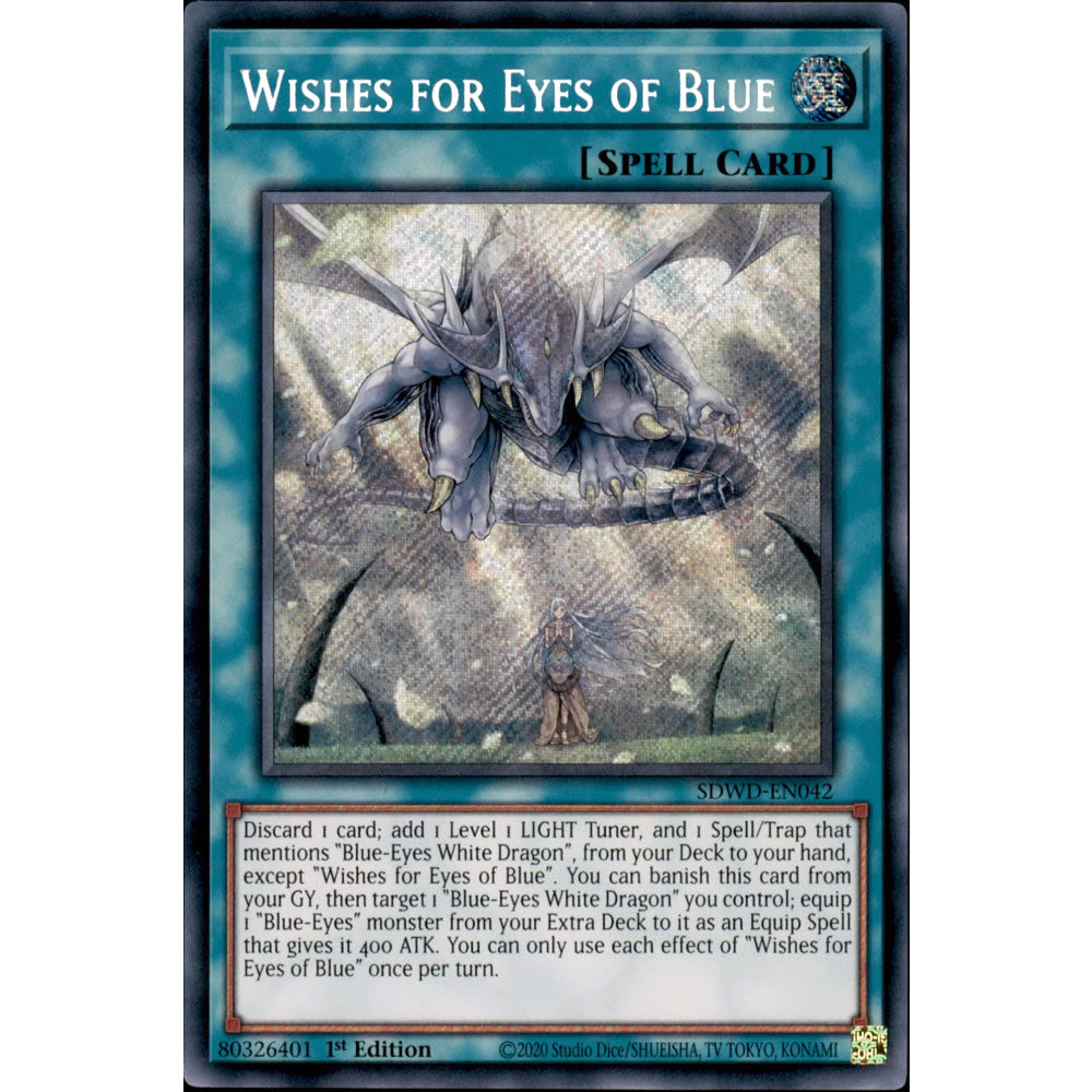 Wishes for Eyes of Blue SDWD-EN042 Yu-Gi-Oh! Card from the Blue-Eyes White Destiny Set