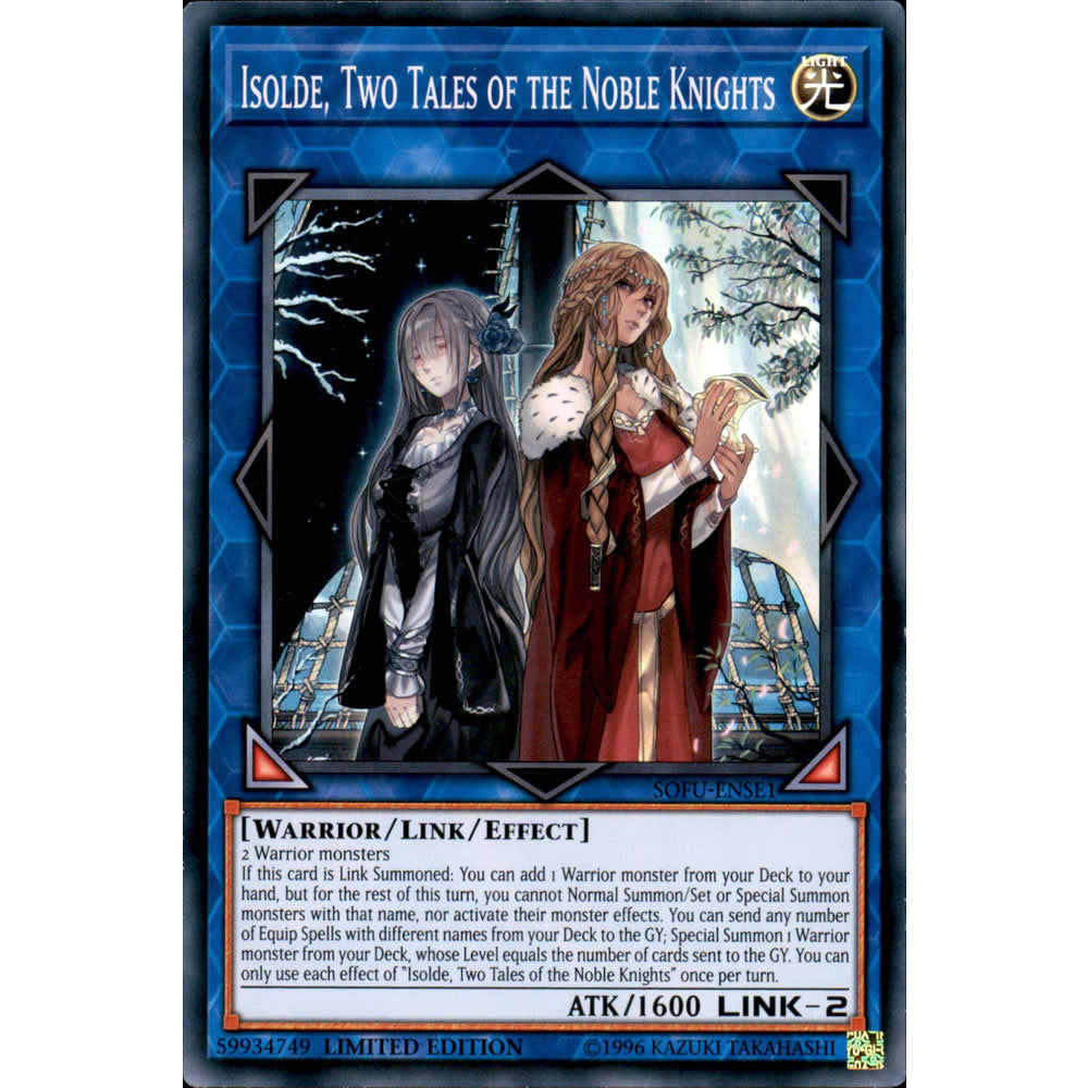 Isolde, Two Tales of the Noble Knights SOFU-ENSE1 Yu-Gi-Oh! Card from the Soul Fusion Special Edition Set