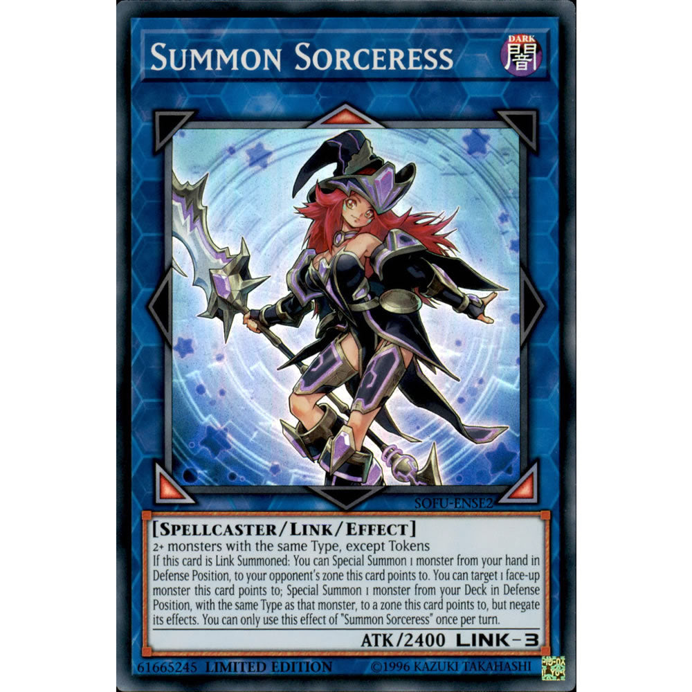 Summon Sorceress SOFU-ENSE2 Yu-Gi-Oh! Card from the Soul Fusion Special Edition Set