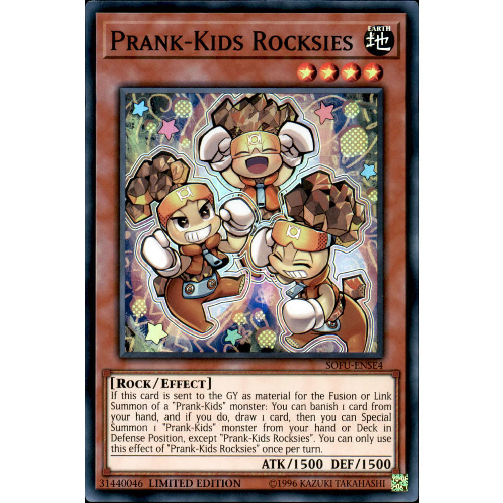 Prank-Kids Rocksies SOFU-ENSE4 Yu-Gi-Oh! Card from the Soul Fusion Special Edition Set