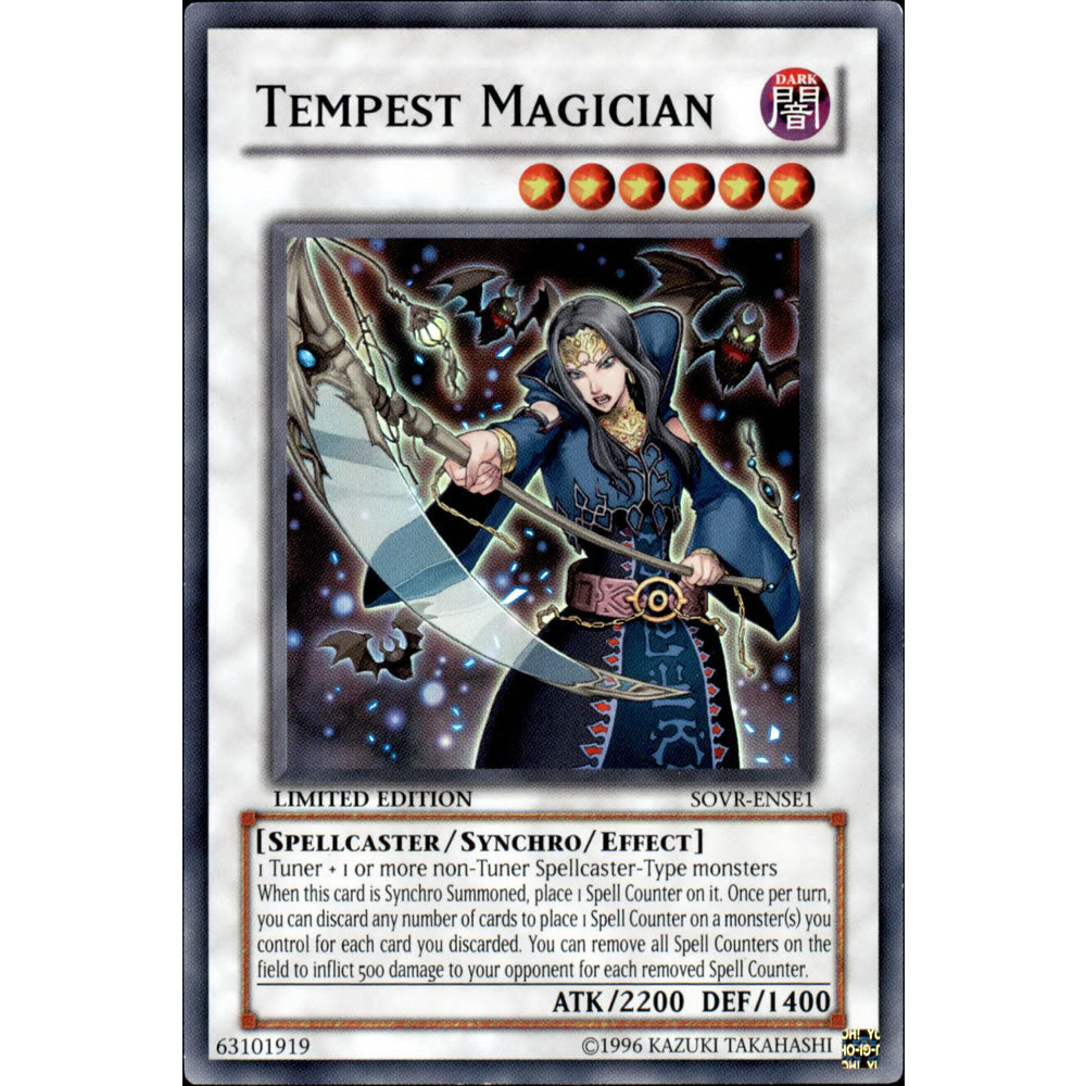 Tempest Magician SOVR-ENSE1 Yu-Gi-Oh! Card from the Stardust Overdrive Special Edition Set