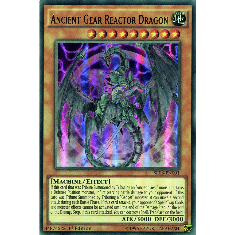 Ancient Gear Reactor Dragon SR03-EN001 Yu-Gi-Oh! Card from the Machine Reactor Set