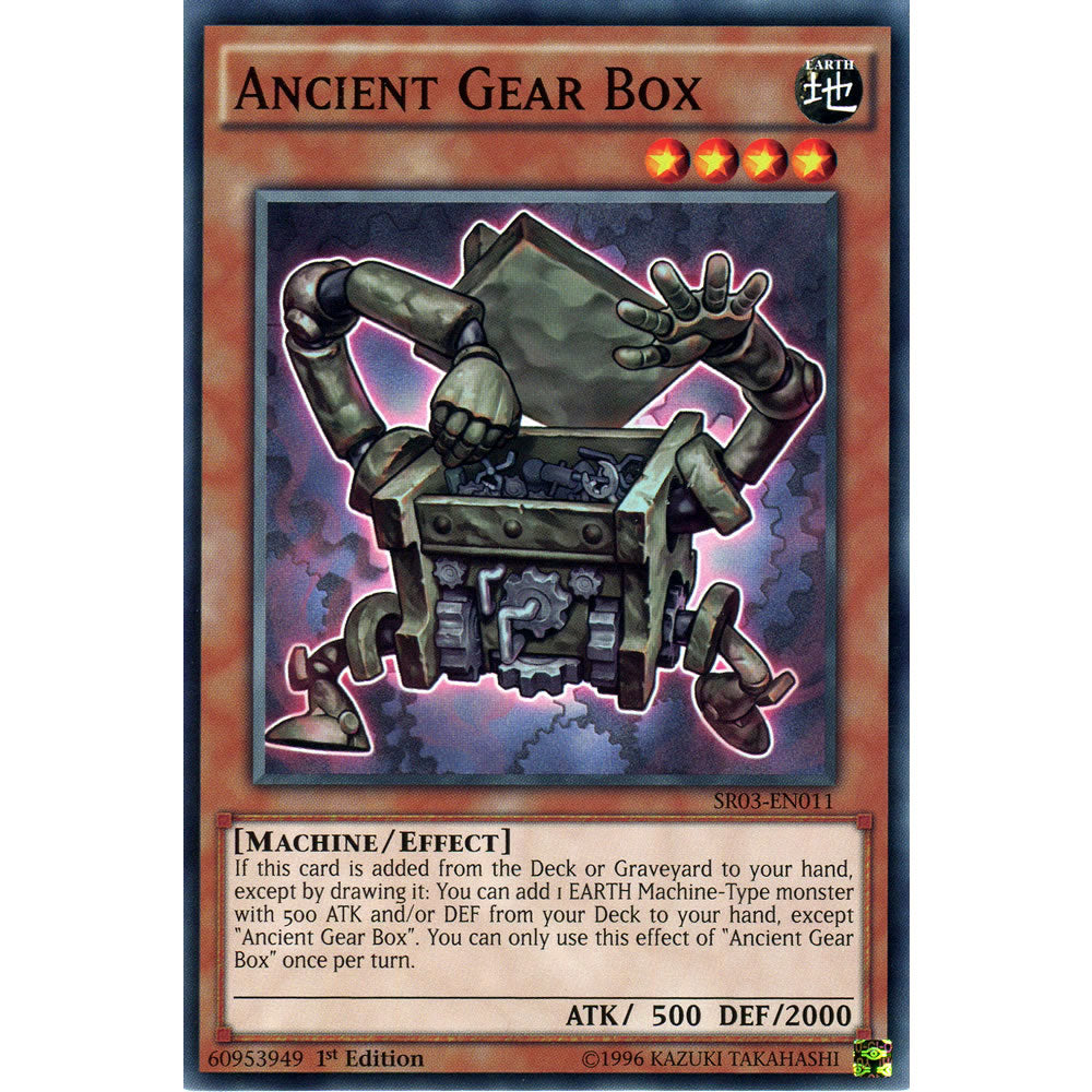 Ancient Gear Box SR03-EN011 Yu-Gi-Oh! Card from the Machine Reactor Set