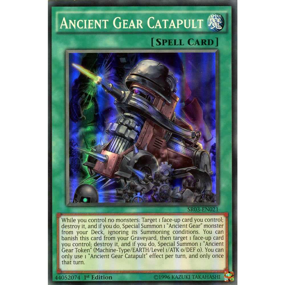 Ancient Gear Catapult SR03-EN021 Yu-Gi-Oh! Card from the Machine Reactor Set