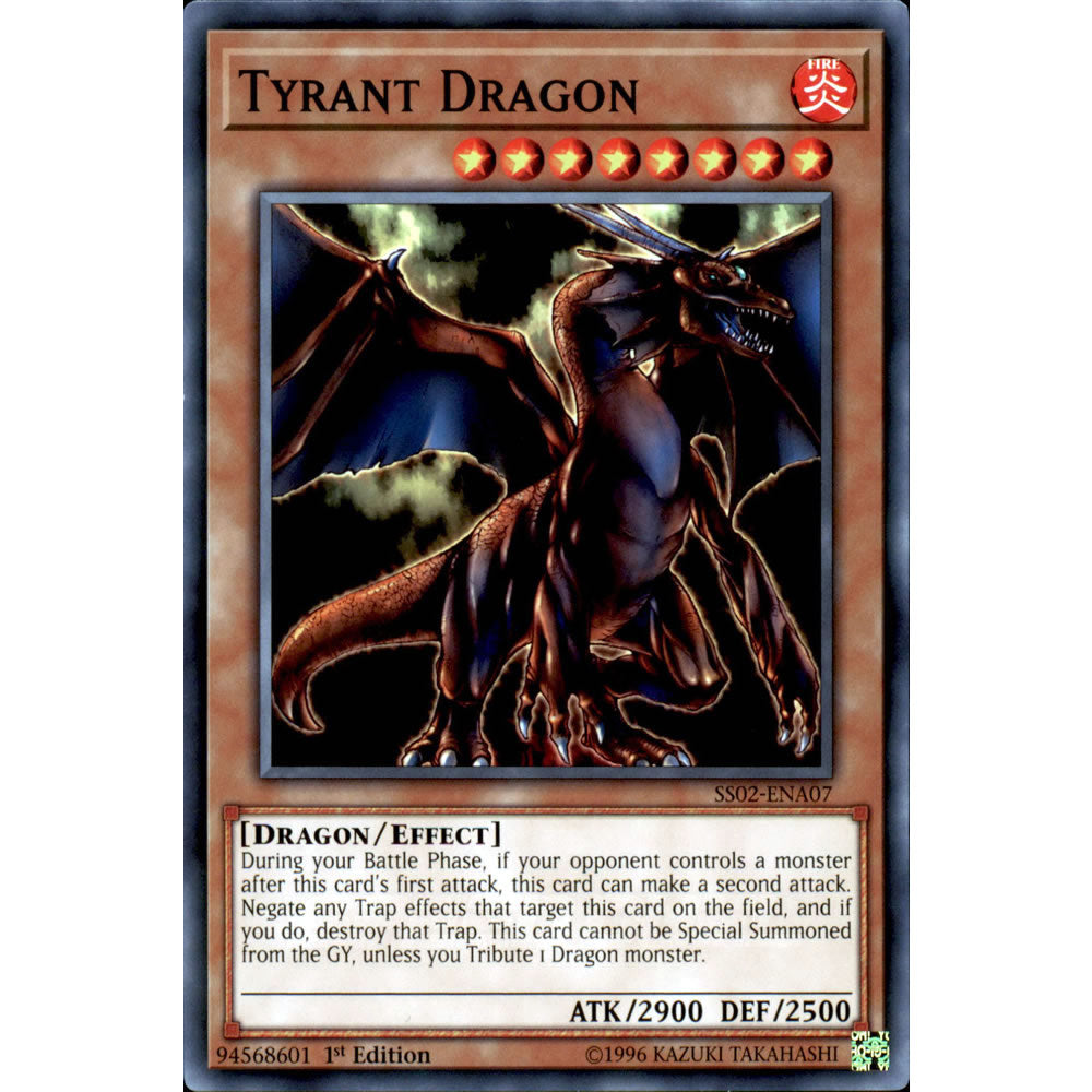 Tyrant Dragon SS02-ENA07 Yu-Gi-Oh! Card from the Speed Duel: Duelists of Tomorrow Set