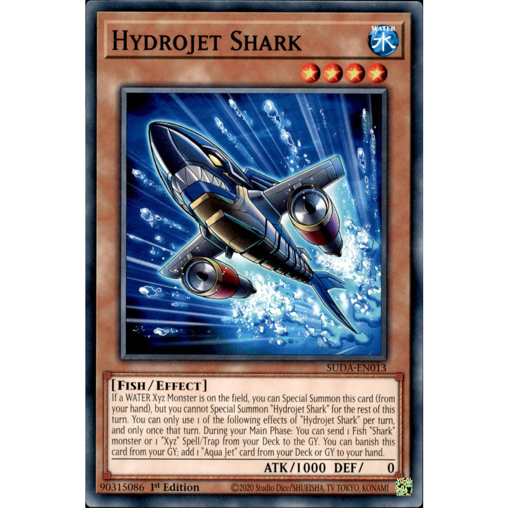 Hydrojet Shark SUDA-EN013 Yu-Gi-Oh! Card from the Supreme Darkness Set