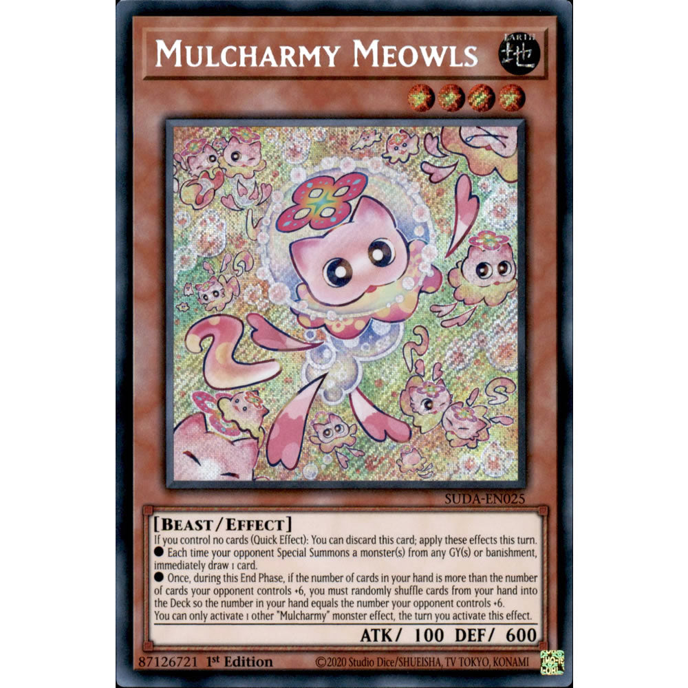 Mulcharmy Meowls SUDA-EN025 Yu-Gi-Oh! Card from the Supreme Darkness Set