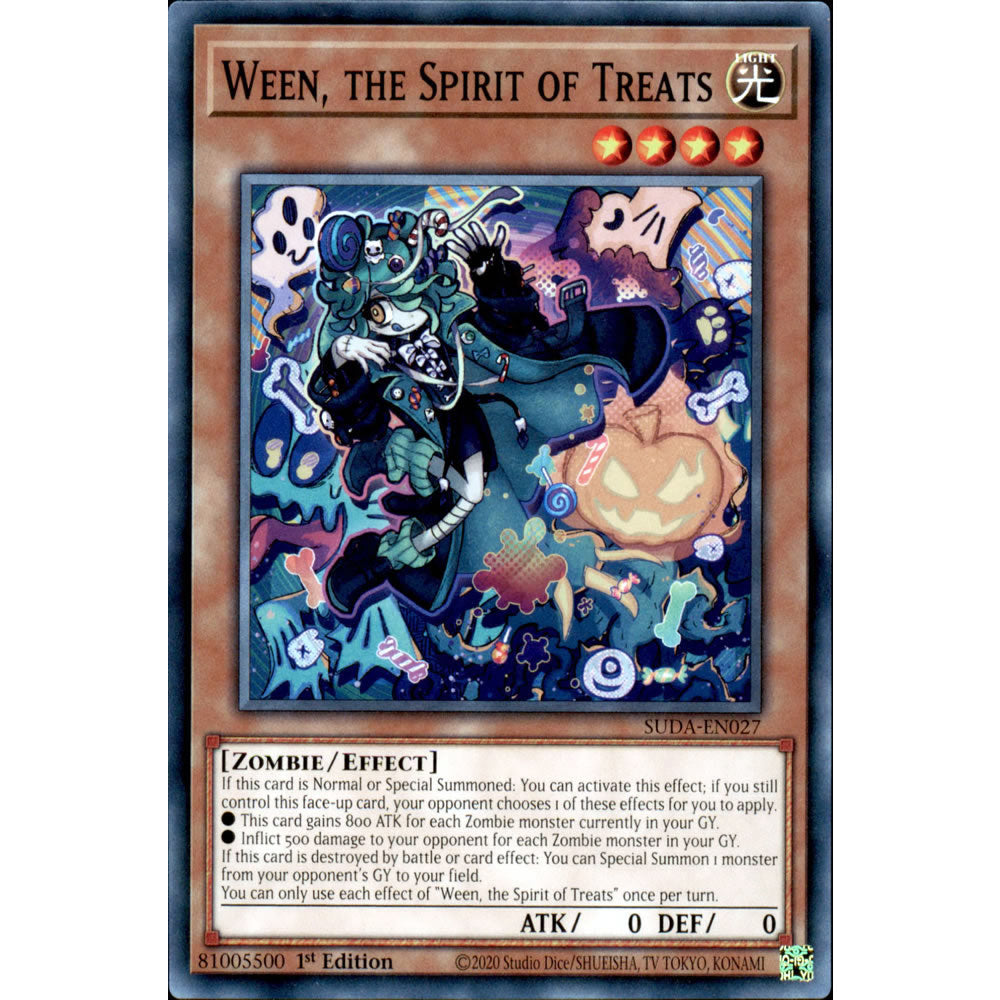 Ween, the Spirit of Treats SUDA-EN027 Yu-Gi-Oh! Card from the Supreme Darkness Set