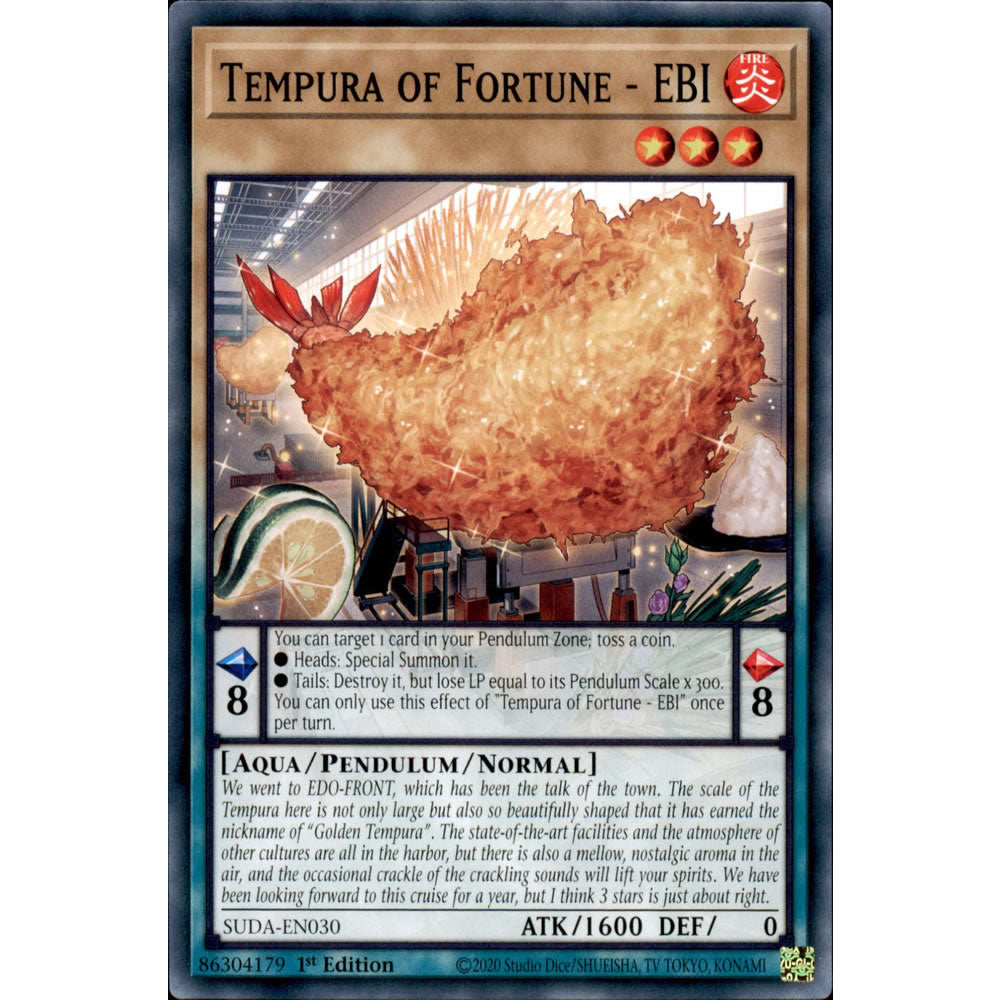 Tempura of Fortune - EBI SUDA-EN030 Yu-Gi-Oh! Card from the Supreme Darkness Set