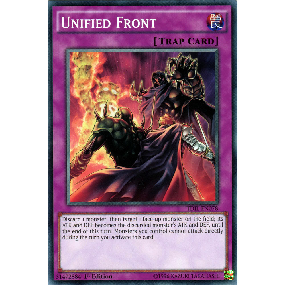 Unified Front TDIL-EN078 Yu-Gi-Oh! Card from the The Dark Illusion Set