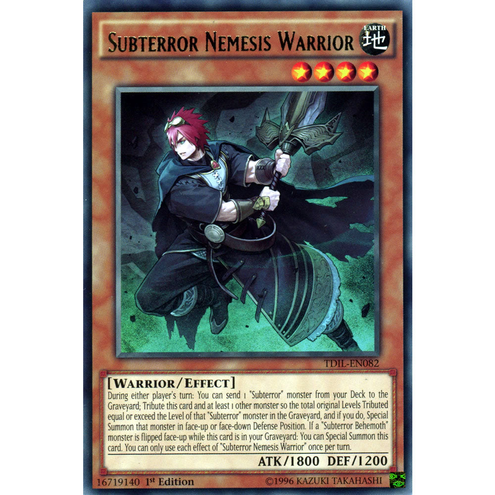 Subterror Nemesis Warrior TDIL-EN082 Yu-Gi-Oh! Card from the The Dark Illusion Set