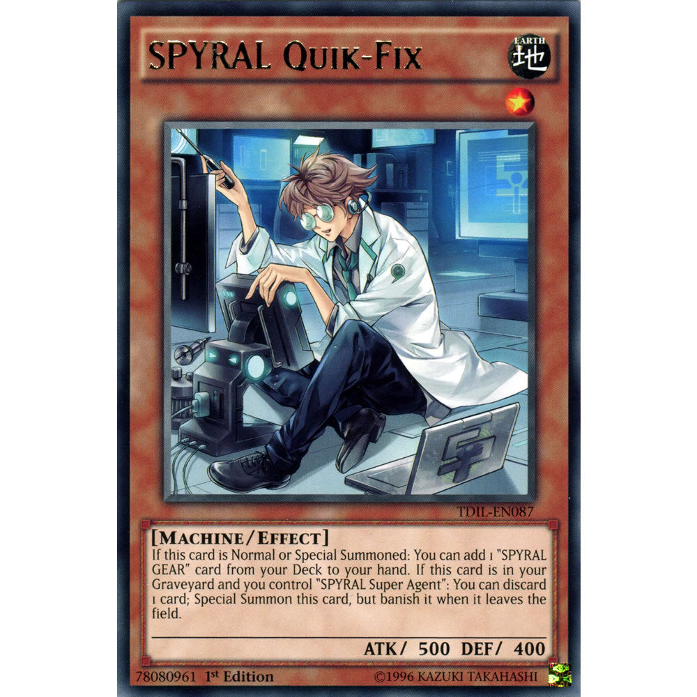 SPYRAL Quik-Fix TDIL-EN087 Yu-Gi-Oh! Card from the The Dark Illusion Set