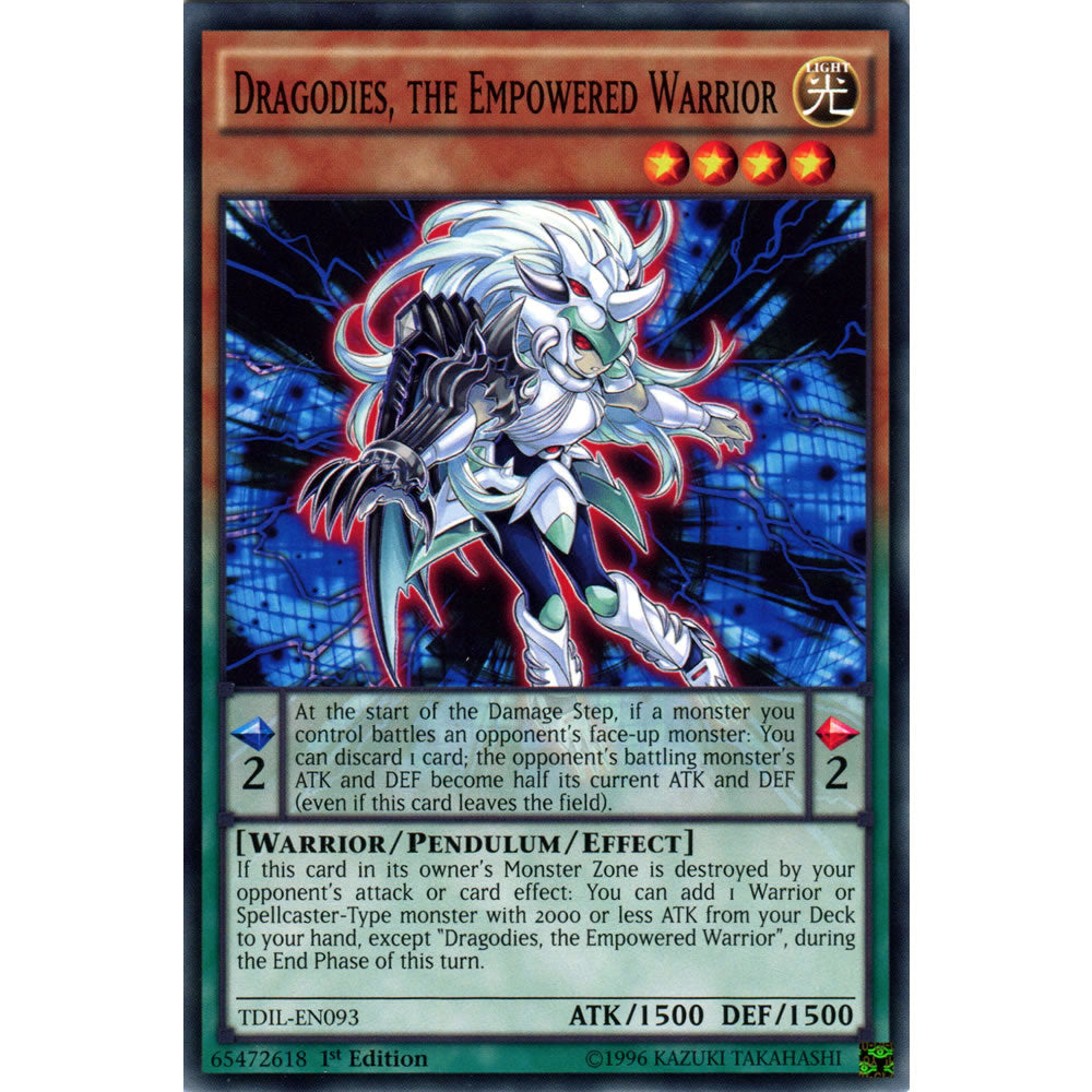 Dragodies, the Empowered Warrior TDIL-EN093 Yu-Gi-Oh! Card from the The Dark Illusion Set