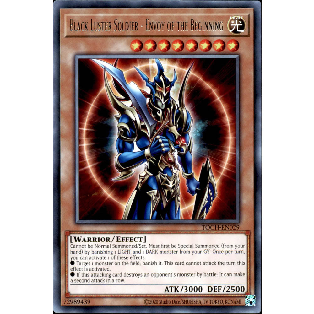 Black Luster Soldier - Envoy of the Beginning TOCH-EN029 Yu-Gi-Oh! Card from the Toon Chaos Set