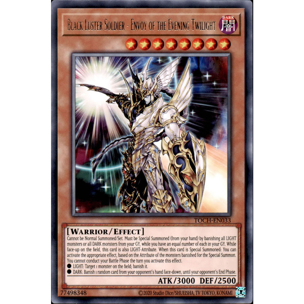 Black Luster Soldier - Envoy of the Evening Twilight TOCH-EN033 Yu-Gi-Oh! Card from the Toon Chaos Set