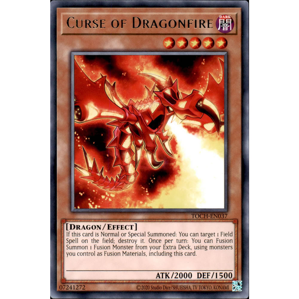 Curse of Dragonfire TOCH-EN037 Yu-Gi-Oh! Card from the Toon Chaos Set