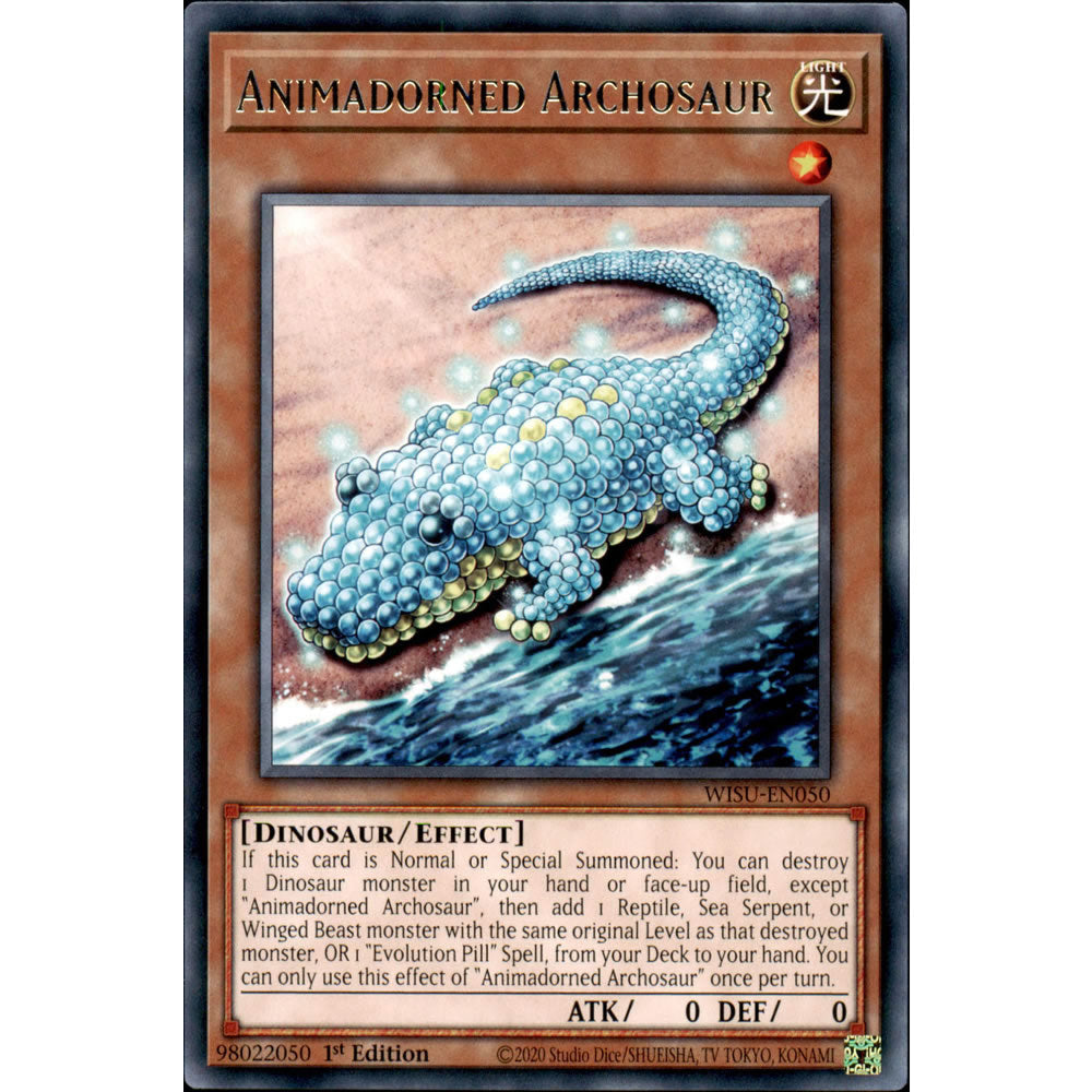 Animadorned Archosaur WISU-EN050 Yu-Gi-Oh! Card from the Wild Survivors Set