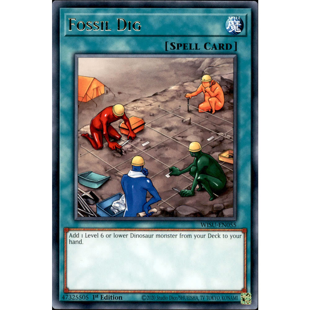 Fossil Dig WISU-EN055 Yu-Gi-Oh! Card from the Wild Survivors Set