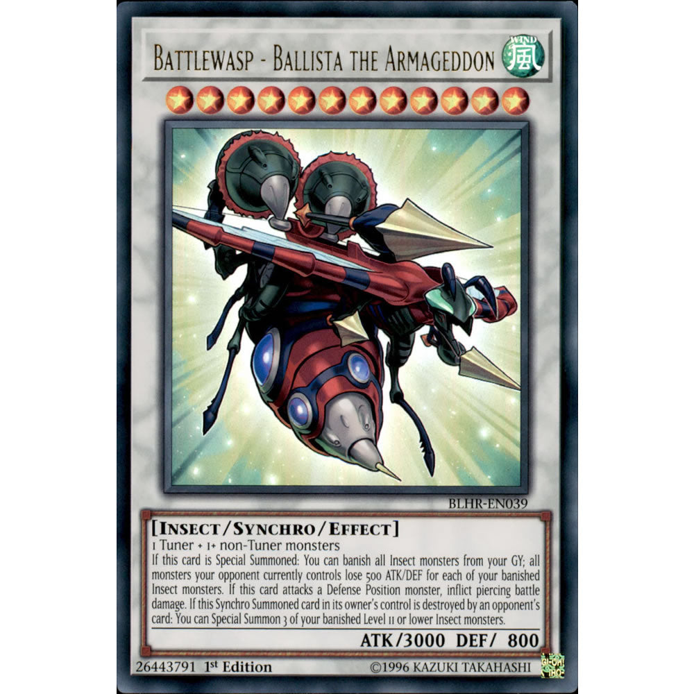 Battlewasp - Ballista the Armageddon BLHR-EN039 Yu-Gi-Oh! Card from the Battles of Legend: Hero's Revenge Set