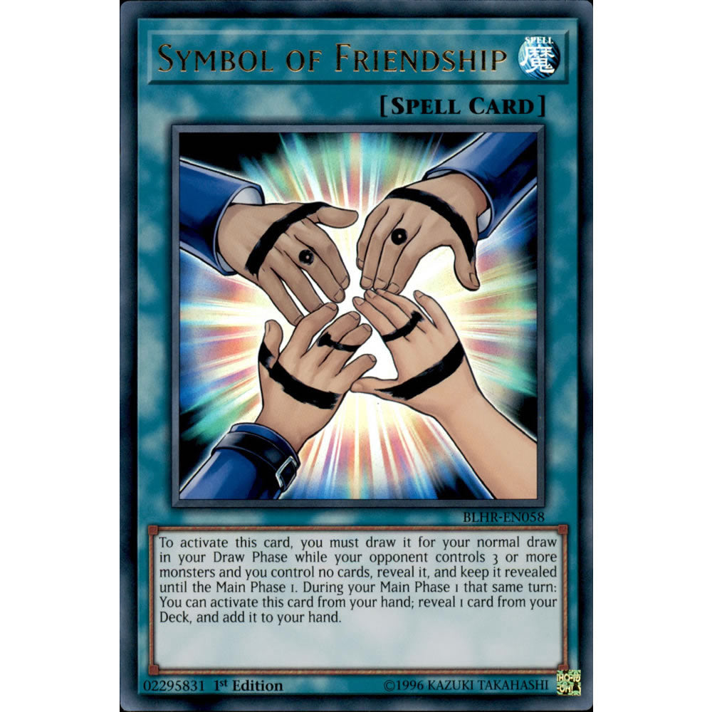 Symbol of Friendship BLHR-EN058 Yu-Gi-Oh! Card from the Battles of Legend: Hero's Revenge Set