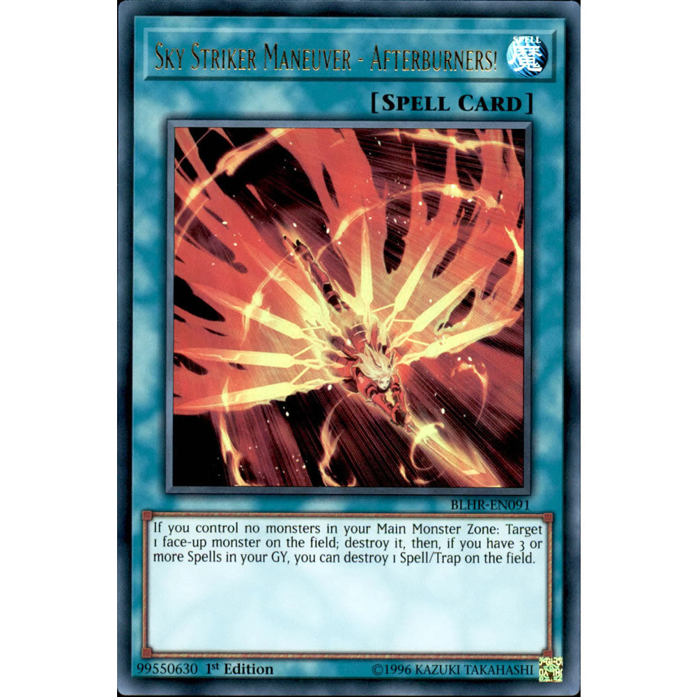 Sky Striker Maneuver - Afterburners! BLHR-EN091 Yu-Gi-Oh! Card from the Battles of Legend: Hero's Revenge Set