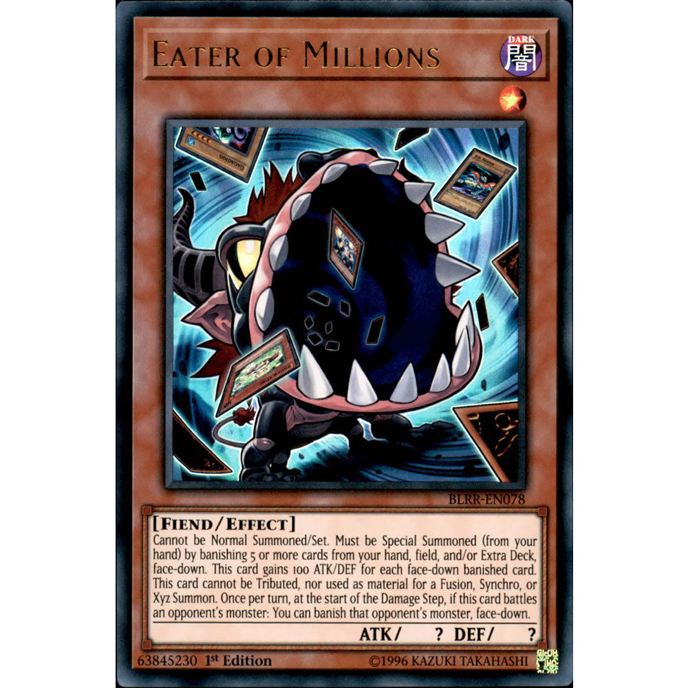 Eater of Millions BLRR-EN078 Yu-Gi-Oh! Card from the Battles of Legend: Relentless Revenge Set