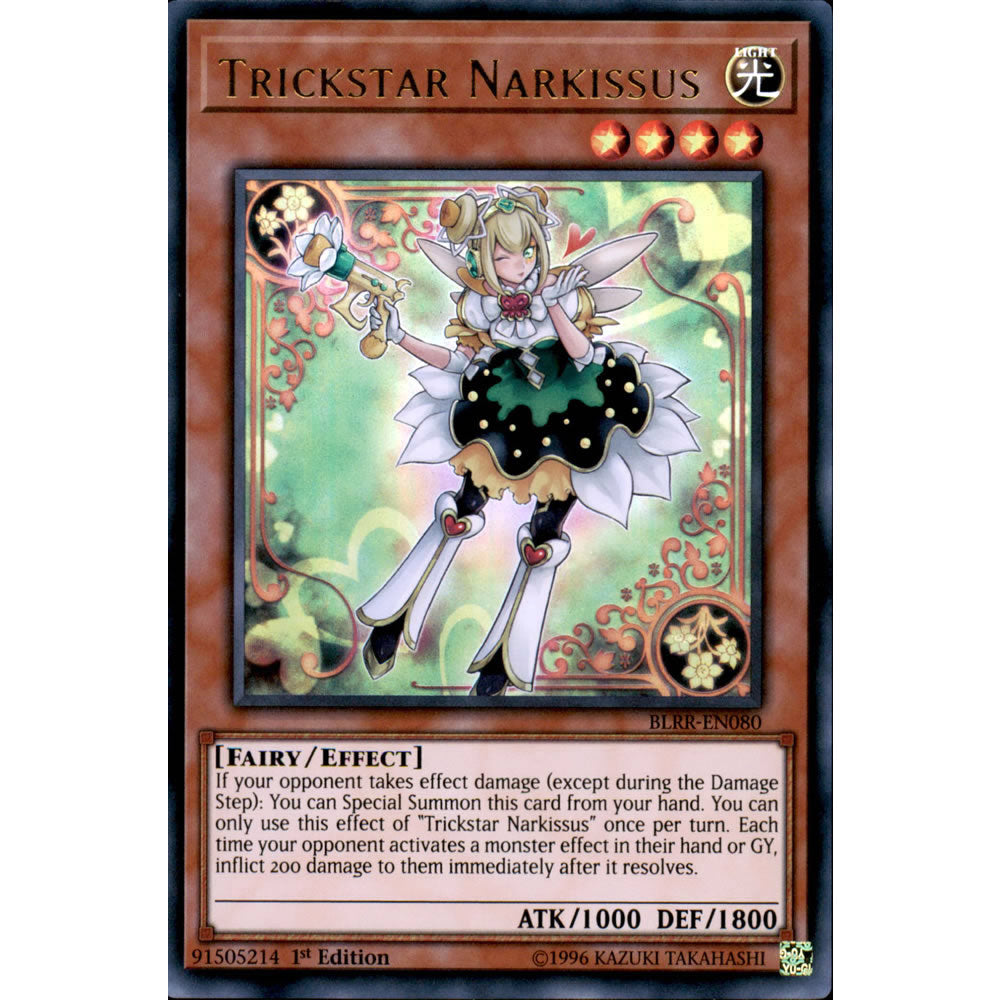 Trickstar Narkissus BLRR-EN080 Yu-Gi-Oh! Card from the Battles of Legend: Relentless Revenge Set