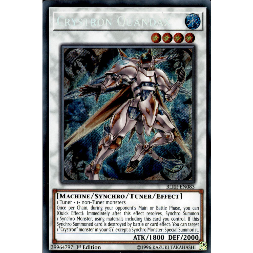 Crystron Quandax BLRR-EN083 Yu-Gi-Oh! Card from the Battles of Legend: Relentless Revenge Set