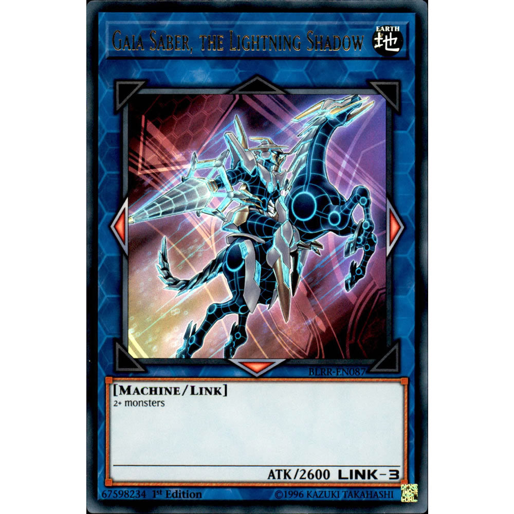 Gaia Saber, the Lightning Shadow BLRR-EN087 Yu-Gi-Oh! Card from the Battles of Legend: Relentless Revenge Set