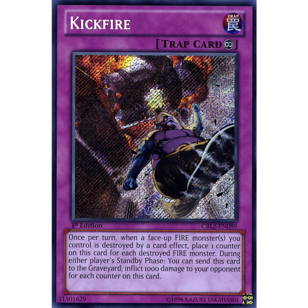 Kickfire CBLZ-EN089 Yu-Gi-Oh! Card from the Cosmo Blazer Set