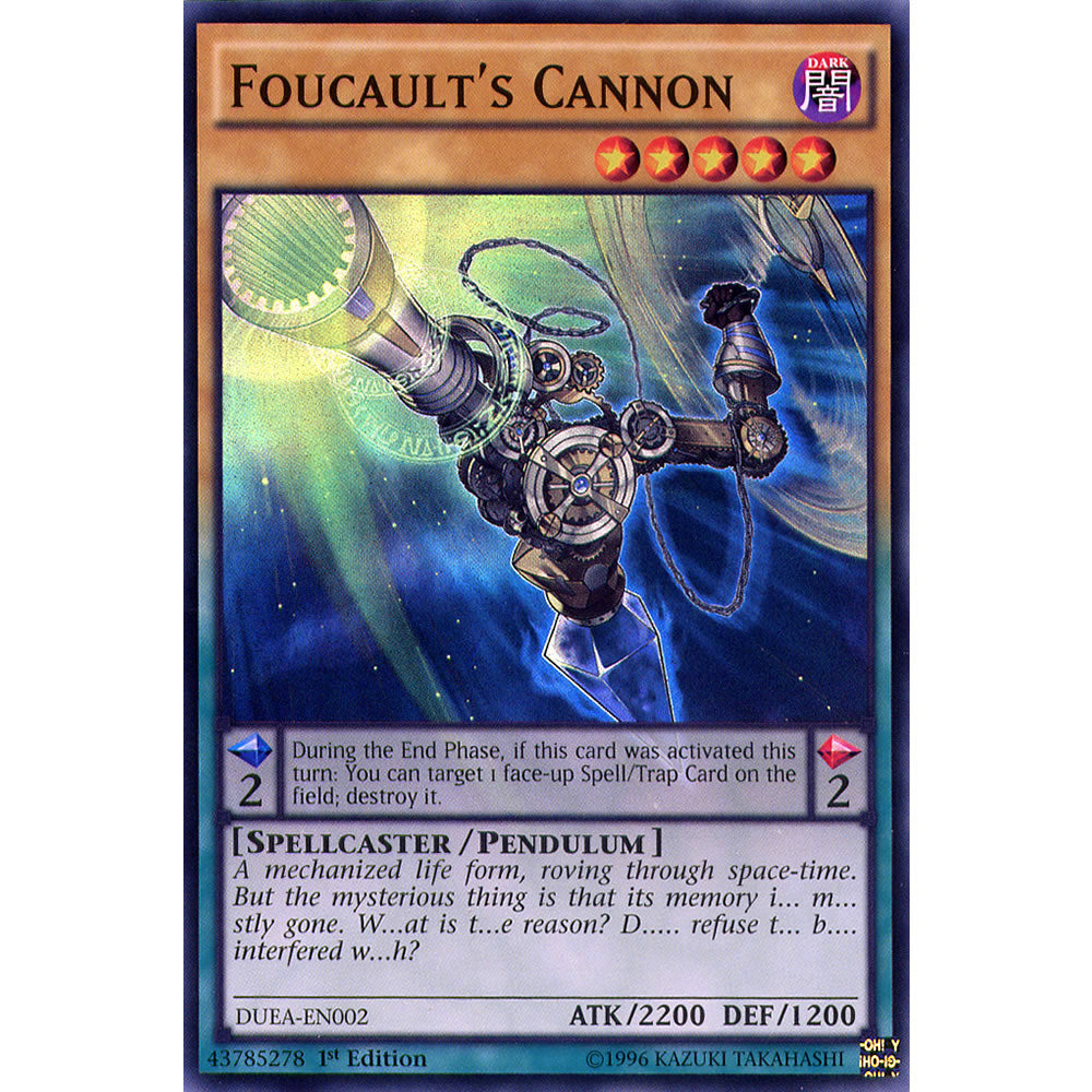 Foucault's Cannon DUEA-EN002 Yu-Gi-Oh! Card from the Duelist Alliance Set