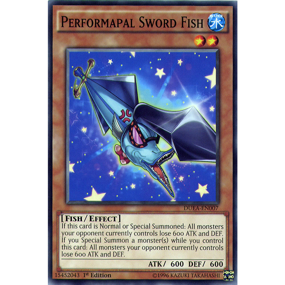 Performapal Sword Fish DUEA-EN007 Yu-Gi-Oh! Card from the Duelist Alliance Set