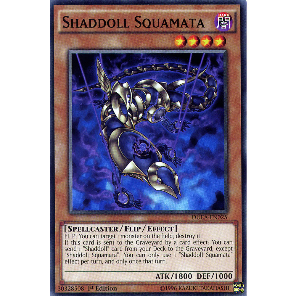 Shaddoll Squamata DUEA-EN025 Yu-Gi-Oh! Card from the Duelist Alliance Set