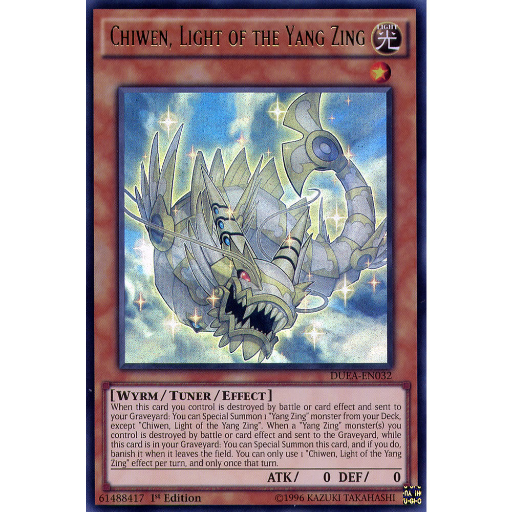 Chiwen, Light of the Yang Zing DUEA-EN032 Yu-Gi-Oh! Card from the Duelist Alliance Set