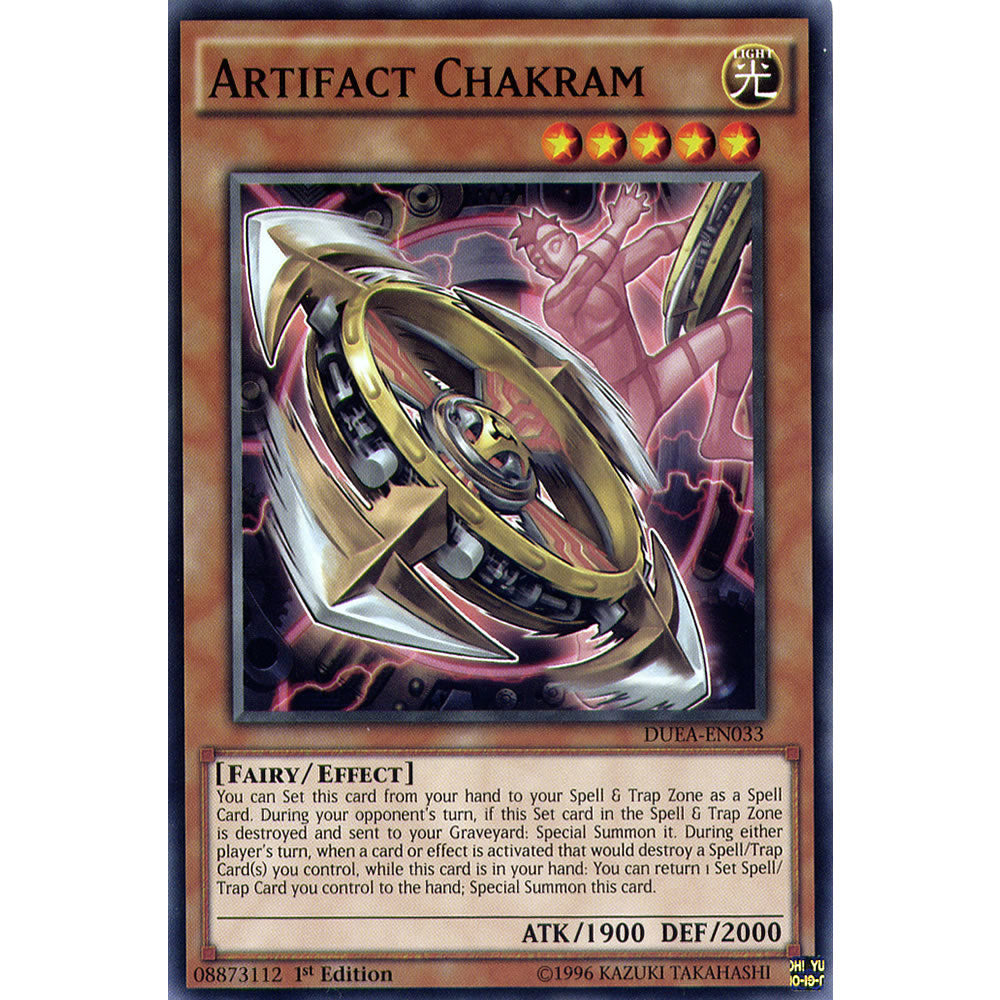 Artifact Chakram DUEA-EN033 Yu-Gi-Oh! Card from the Duelist Alliance Set