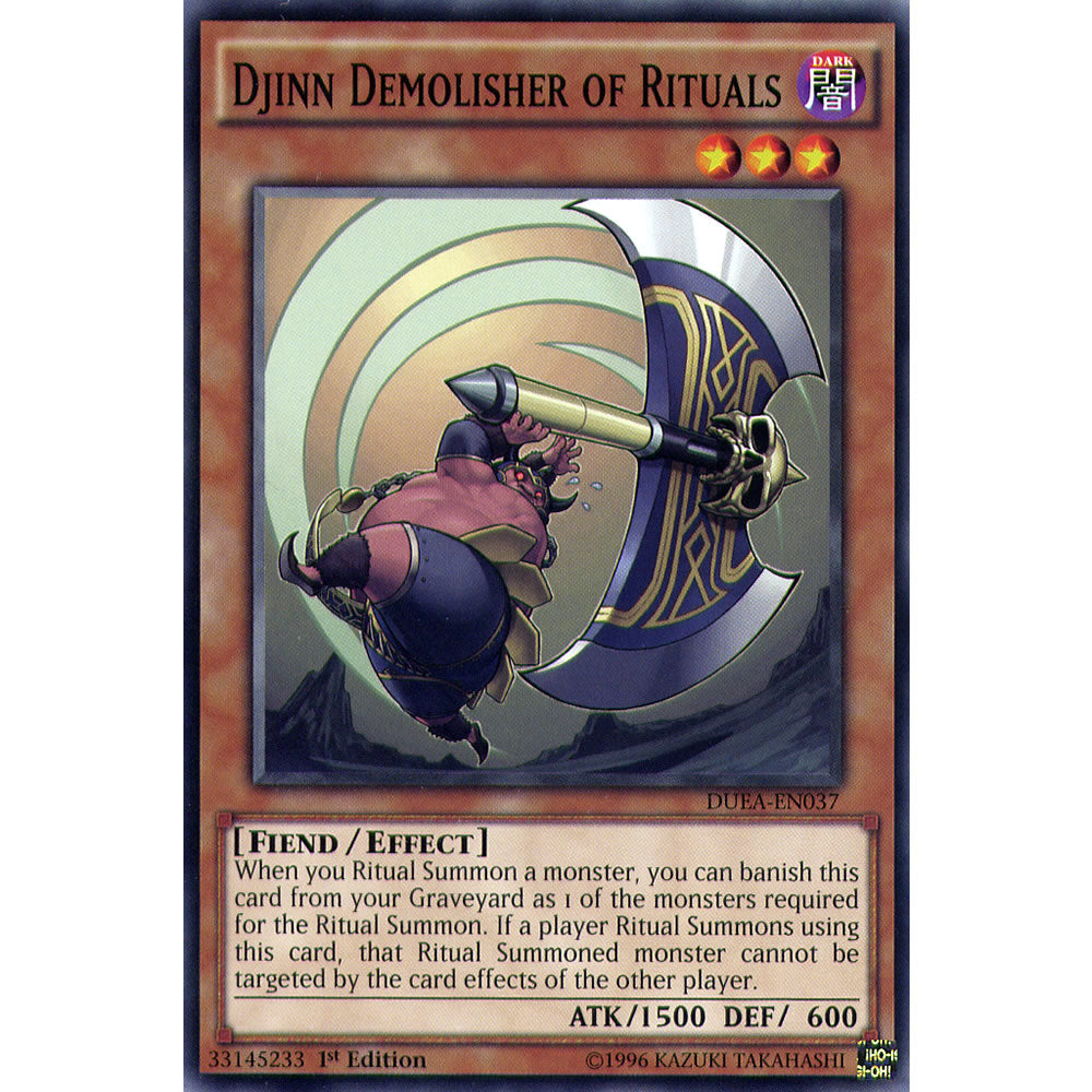 Djinn Demolisher of Rituals DUEA-EN037 Yu-Gi-Oh! Card from the Duelist Alliance Set