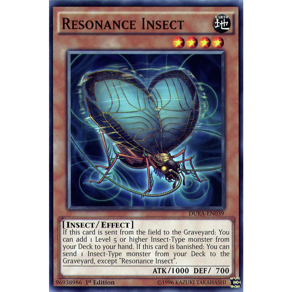 Resonance Insect DUEA-EN039 Yu-Gi-Oh! Card from the Duelist Alliance Set