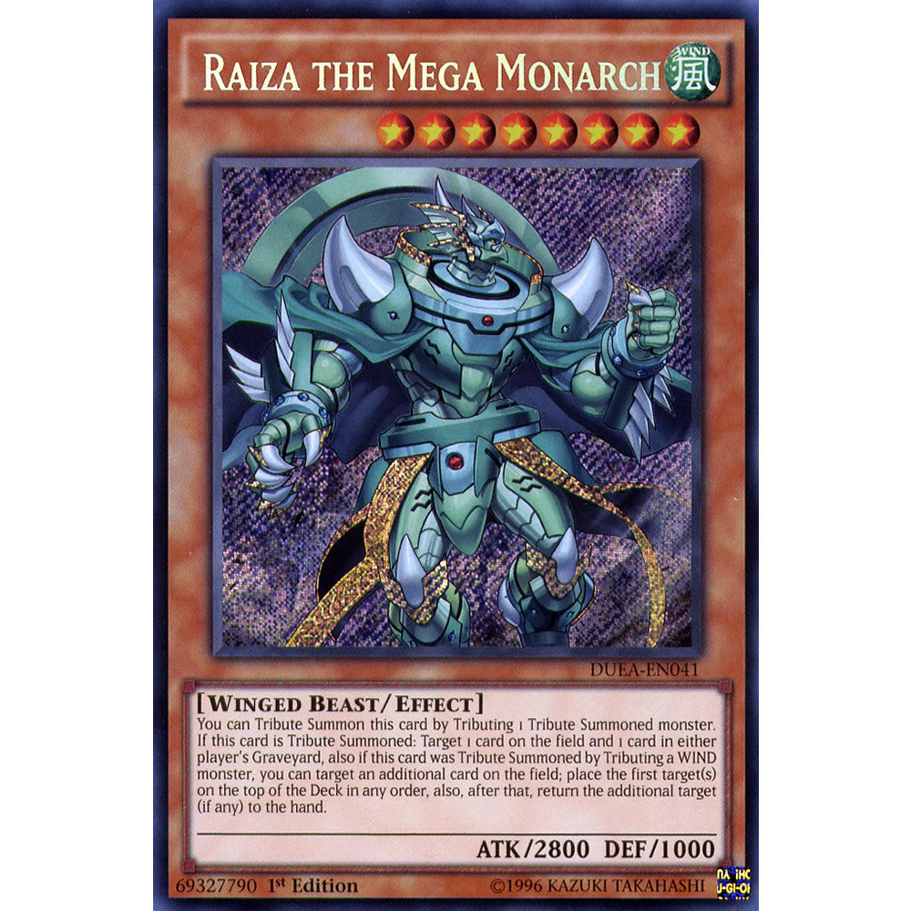 Raiza the Mega Monarch DUEA-EN041 Yu-Gi-Oh! Card from the Duelist Alliance Set