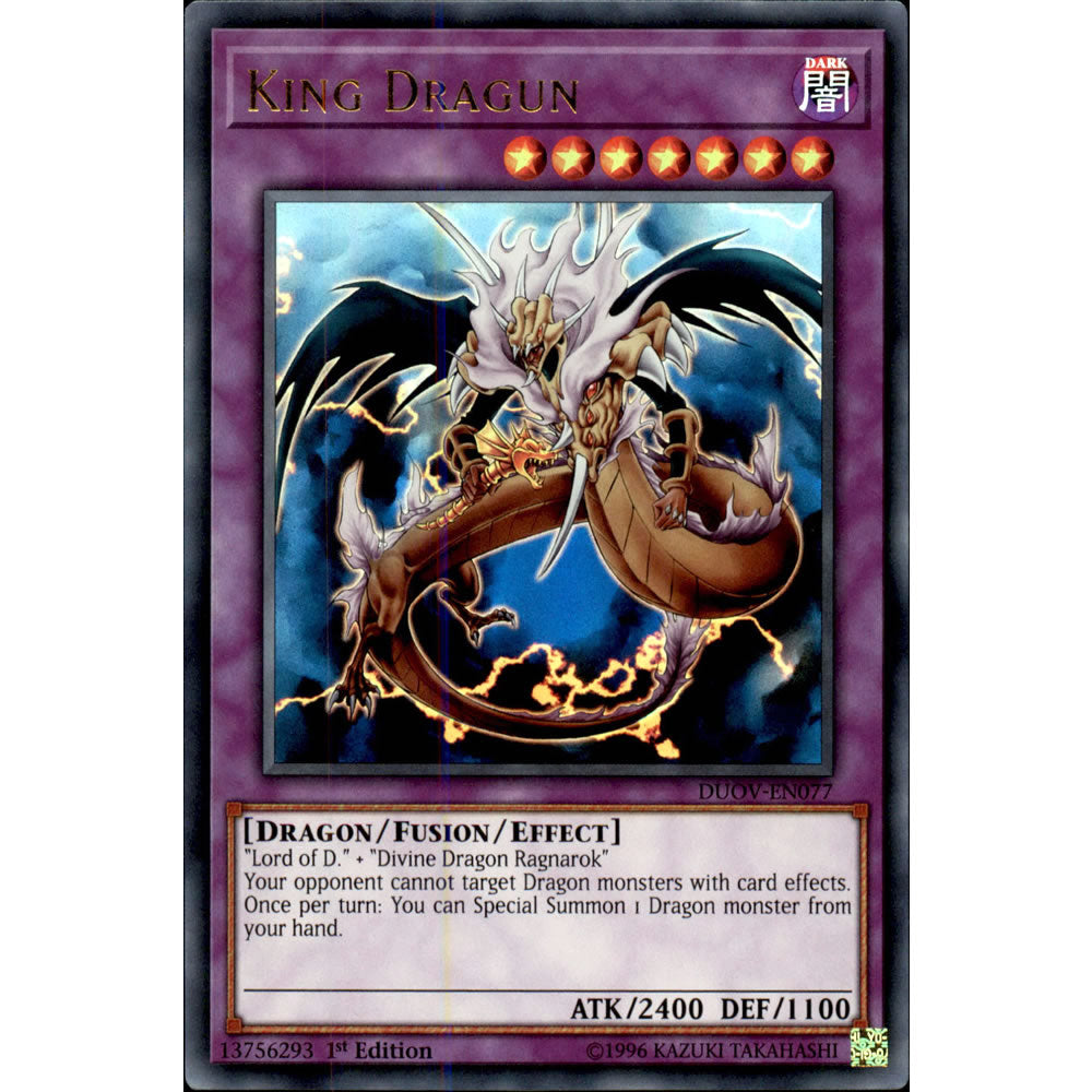 King Dragun DUOV-EN077 Yu-Gi-Oh! Card from the Duel Overload Set