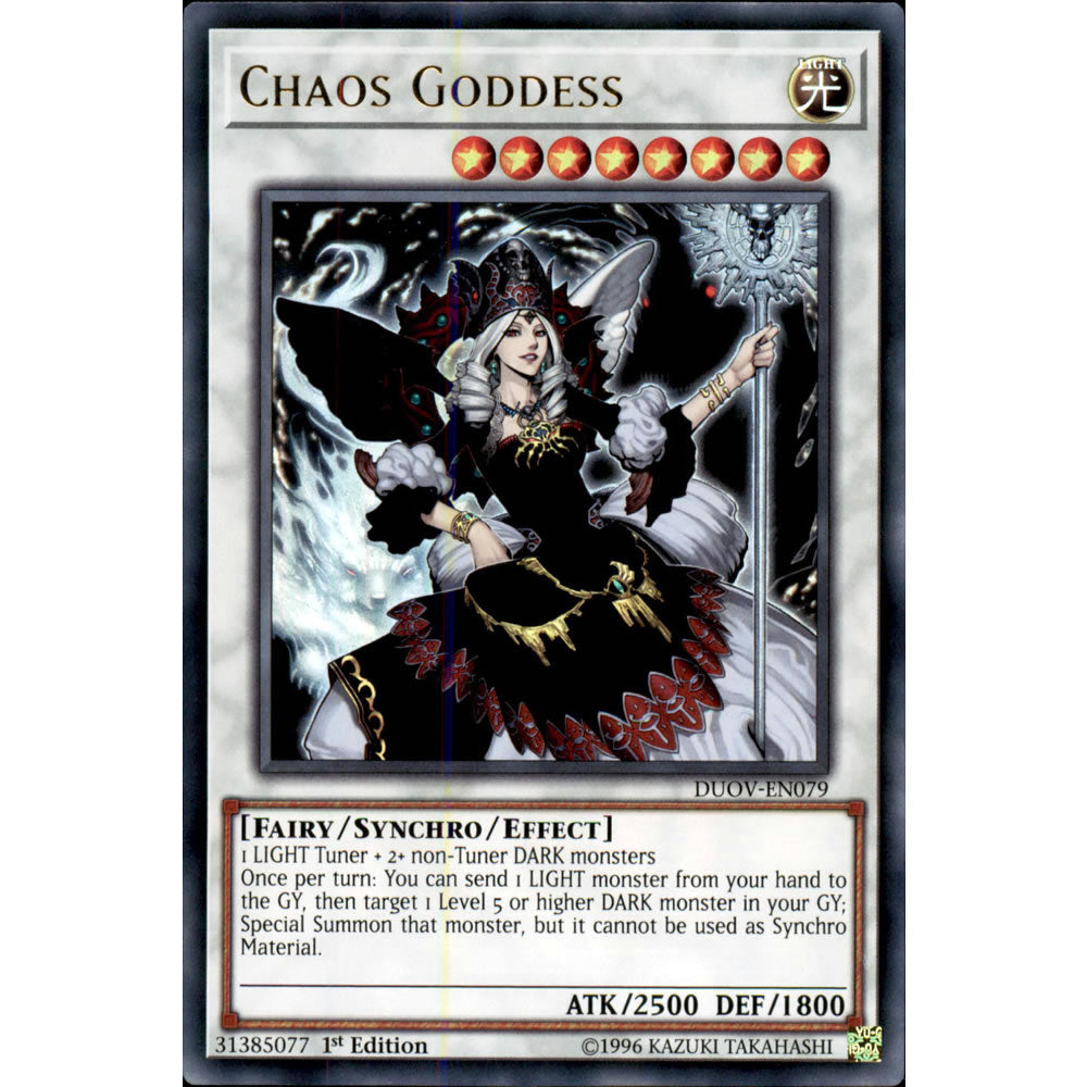 Chaos Goddess DUOV-EN079 Yu-Gi-Oh! Card from the Duel Overload Set