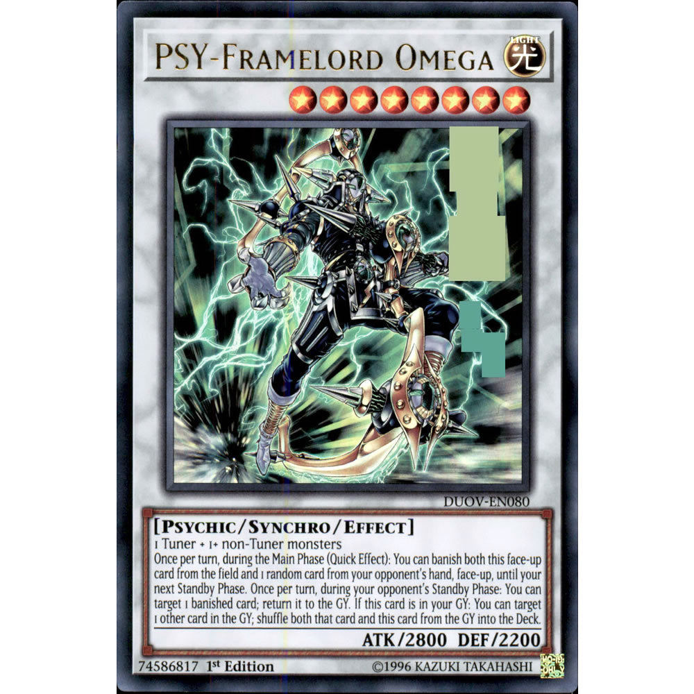 PSY-Framelord Omega DUOV-EN080 Yu-Gi-Oh! Card from the Duel Overload Set