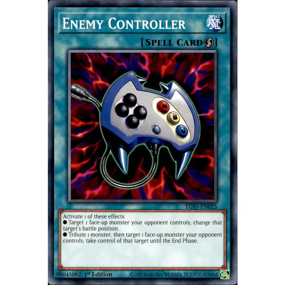 Enemy Controller EGS1-EN025 Yu-Gi-Oh! Card from the Egyptian God Deck: Slifer the Sky Dragon Set