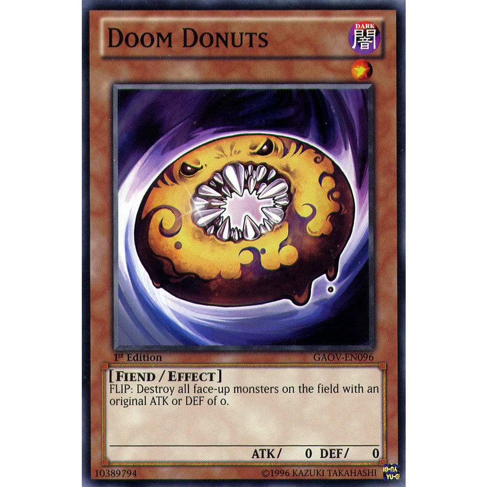 Doom Donuts GAOV-EN096 Yu-Gi-Oh! Card from the Galactic Overlord Set