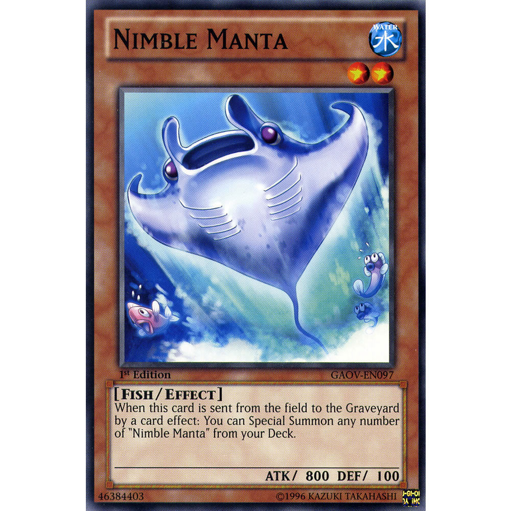 Nimble Manta GAOV-EN097 Yu-Gi-Oh! Card from the Galactic Overlord Set