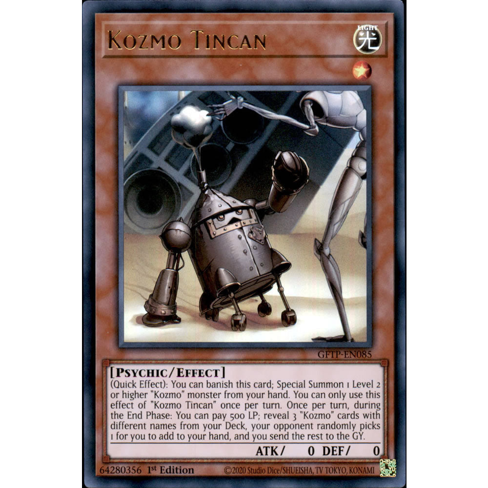 Kozmo Tincan GFTP-EN085 Yu-Gi-Oh! Card from the Ghosts from the Past Set