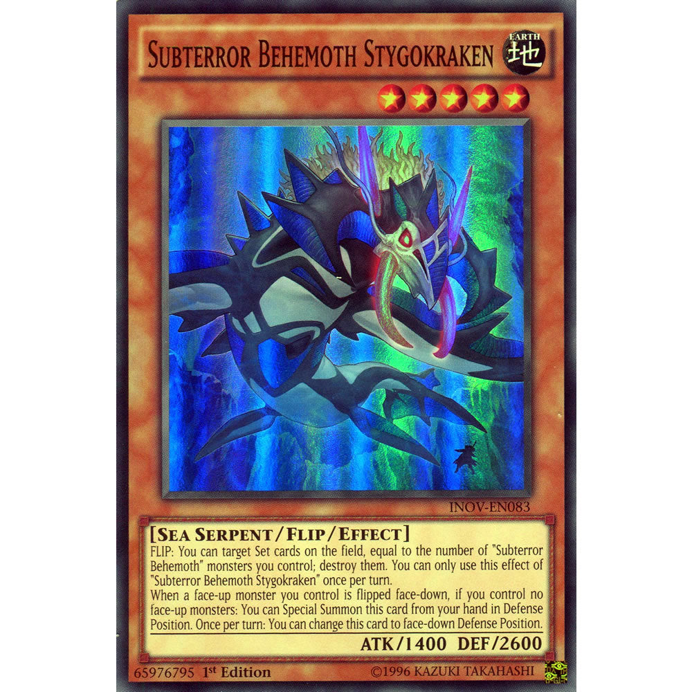 Subterror Behemoth Stygokraken INOV-EN083 Yu-Gi-Oh! Card from the Invasion: Vengeance Set