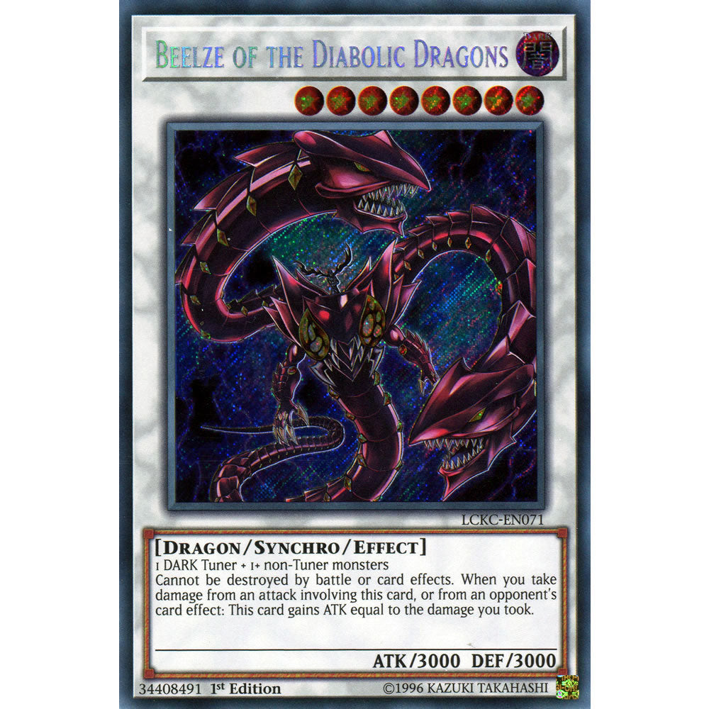 Beelze of the Diabolic Dragons LCKC-EN071 Yu-Gi-Oh! Card from the Legendary Collection Kaiba Mega Pack Set