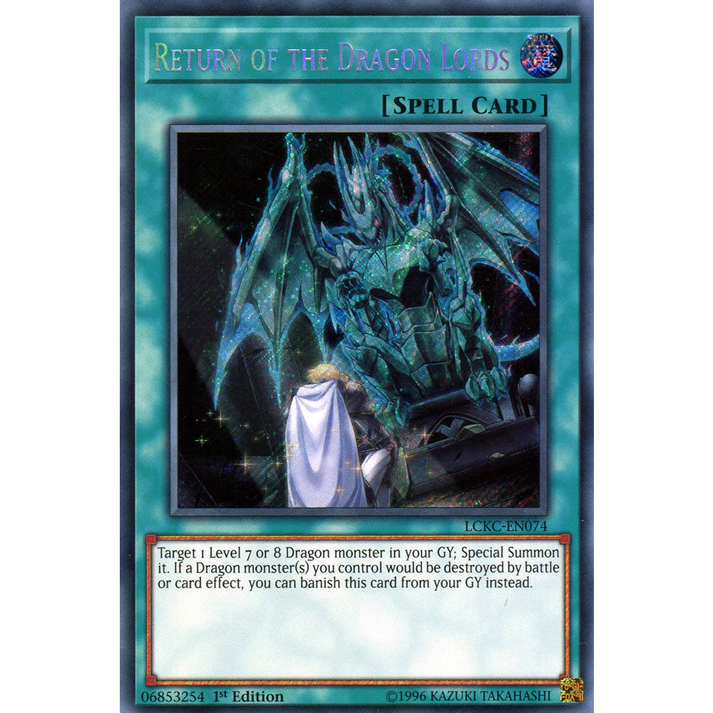 Return of the Dragon Lords LCKC-EN074 Yu-Gi-Oh! Card from the Legendary Collection Kaiba Mega Pack Set