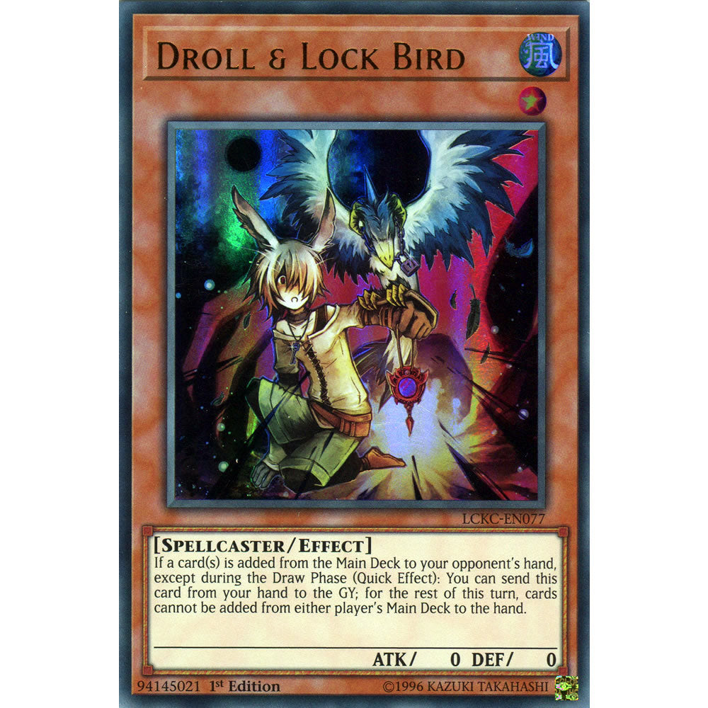 Droll & Lock Bird LCKC-EN077 Yu-Gi-Oh! Card from the Legendary Collection Kaiba Mega Pack Set