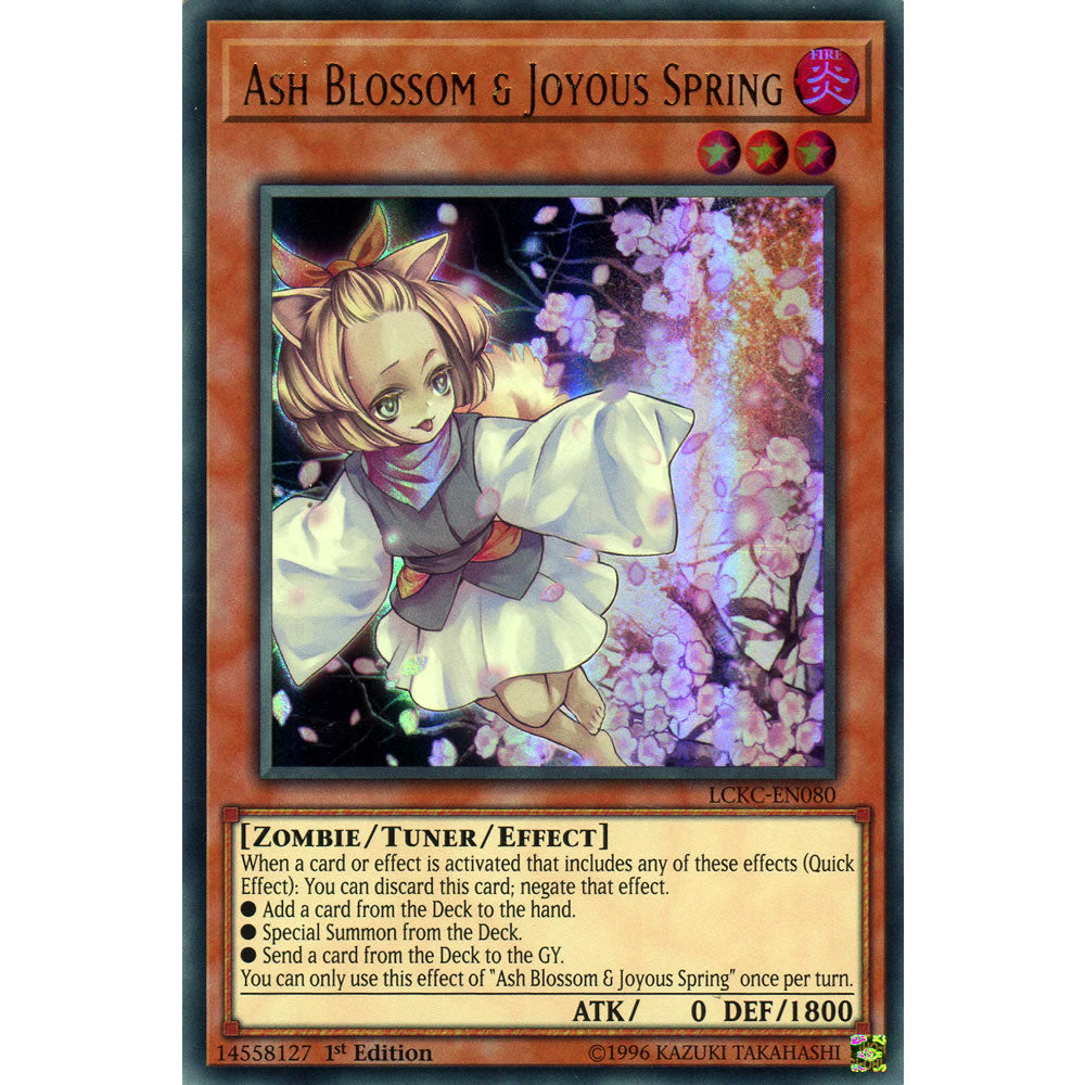 Ash Blossom & Joyous Spring LCKC-EN080 Yu-Gi-Oh! Card from the Legendary Collection Kaiba Mega Pack Set